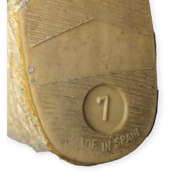 Andre Assous Striped Espadrille Wedges Size 7 - Picture 12 of 15